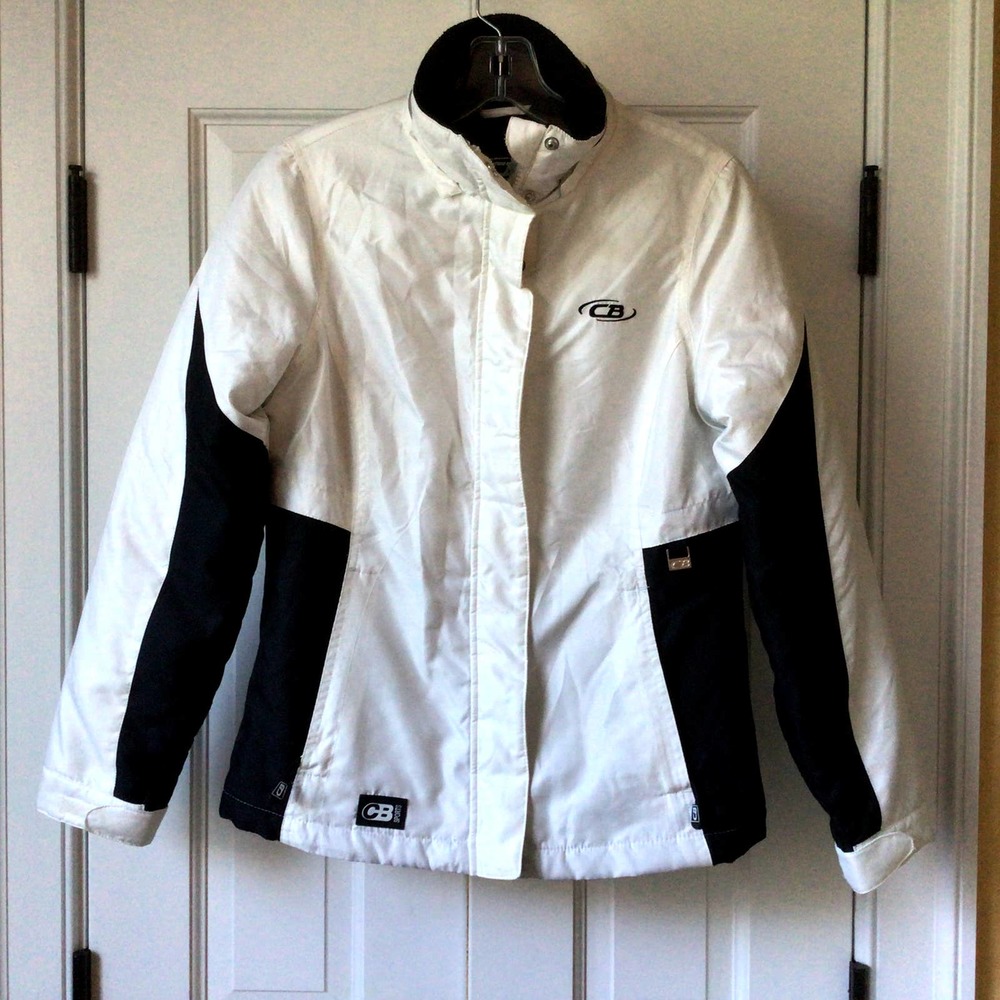 CB Sports Advanced Performance Systems White/Black Winter Jacket Sz S